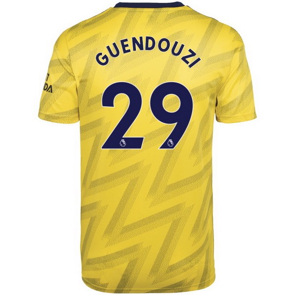 Camiseta Arsenal NO.29 Guendouzi Replica Segunda Ropa 2019/20 Amarillo